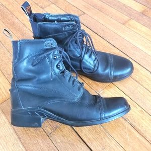 Ariat black leather ankle boots 9.5